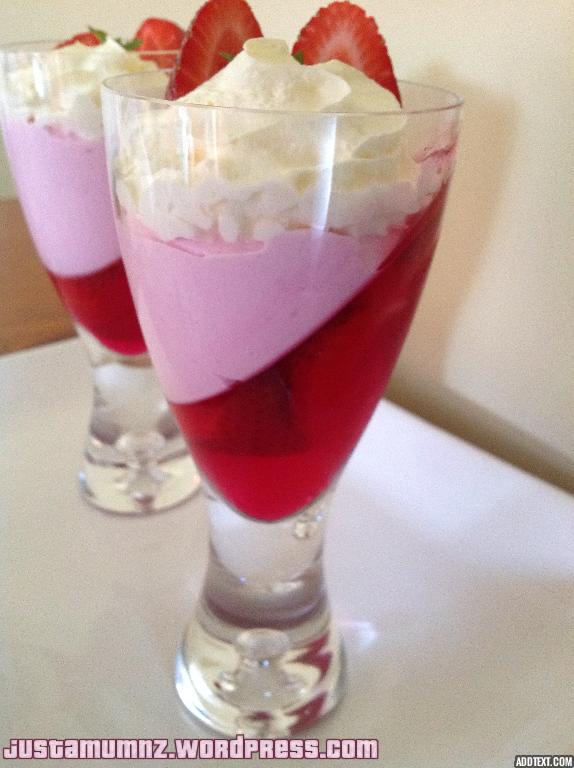 Strawberry Jelly Mousse Delight
